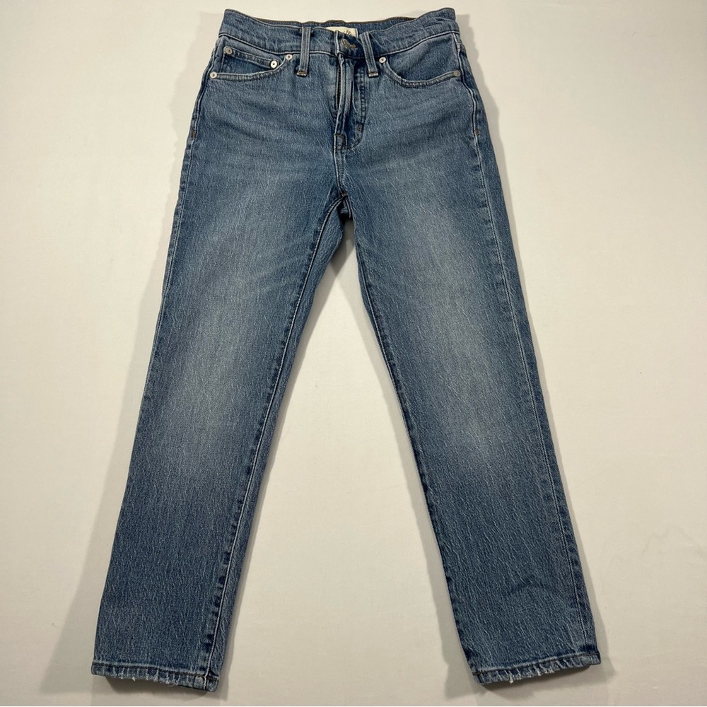 Madewell Women's Straight Leg Jeans in Medium Blue Wash